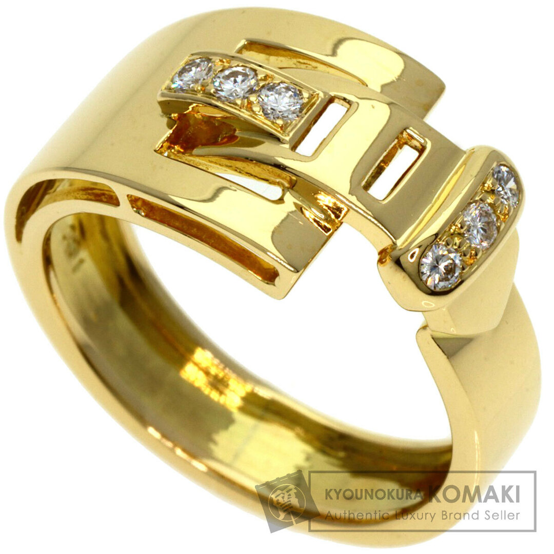 Christian Dior(クリスチャンディオール)のCHRISTIAN DIOR ベルトデザイン ダイヤモンド リング・指輪 K18YG レディース レディースのアクセサリー(リング(指輪))の商品写真