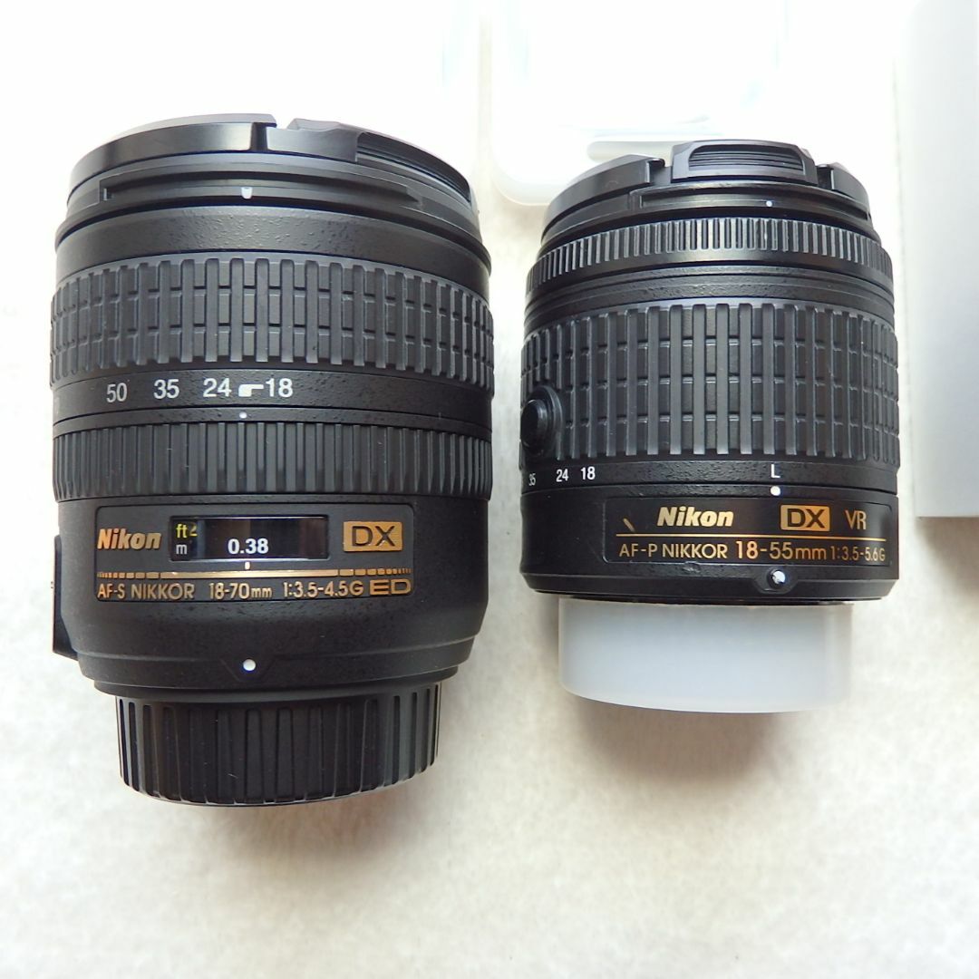 ニコン レンズ 18-70㎜ &18-55㎜ スマホ/家電/カメラのカメラ(レンズ(ズーム))の商品写真