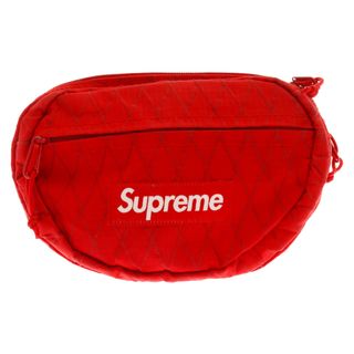 シュプリーム(Supreme)のSUPREME シュプリーム 18AW Waist Bag ロゴプリントウエストバッグ ショルダー レッド(ウエストポーチ)