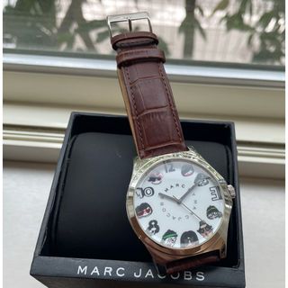 マークジェイコブス(MARC JACOBS)の【電池新品ベルト新品】マークジェイコブス腕時計43㎜ミスマーク顔柄インデックス(腕時計(アナログ))