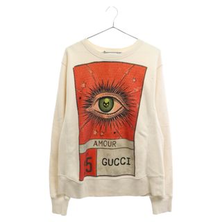 グッチ(Gucci)のGUCCI グッチ Eye Print Logo Sweat アイ プリントロゴ スウェット トレーナー ホワイト 475373-X3I37(スウェット)