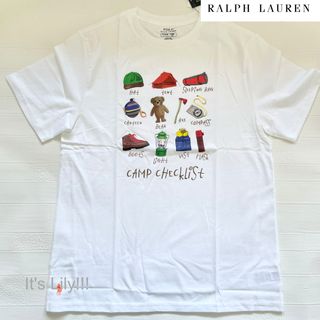 ラルフローレン(Ralph Lauren)のキッズXL メンズM相当　ラルフローレン　ベア　親子　兄弟　コーデ　白(Tシャツ/カットソー(半袖/袖なし))