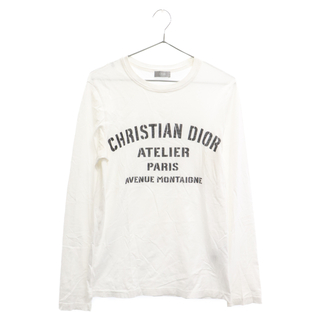 ディオール(Dior)のDIOR ディオール 20AW Atelier Logo L/S Tee アトリエロゴプリント 長袖Tシャツ ロングスリーブカットソー ホワイト 043J611A0589(Tシャツ/カットソー(七分/長袖))