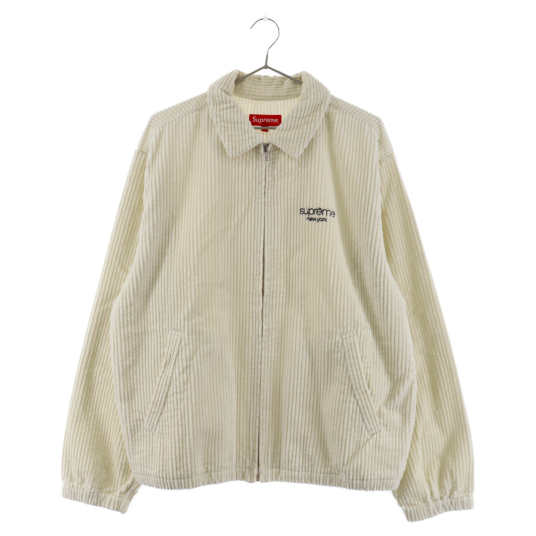 51センチ袖丈SUPREME シュプリーム 20SS Wide Wale Corduroy Harrington Jacket コーデュロイ ハリトンジャケット ホワイト