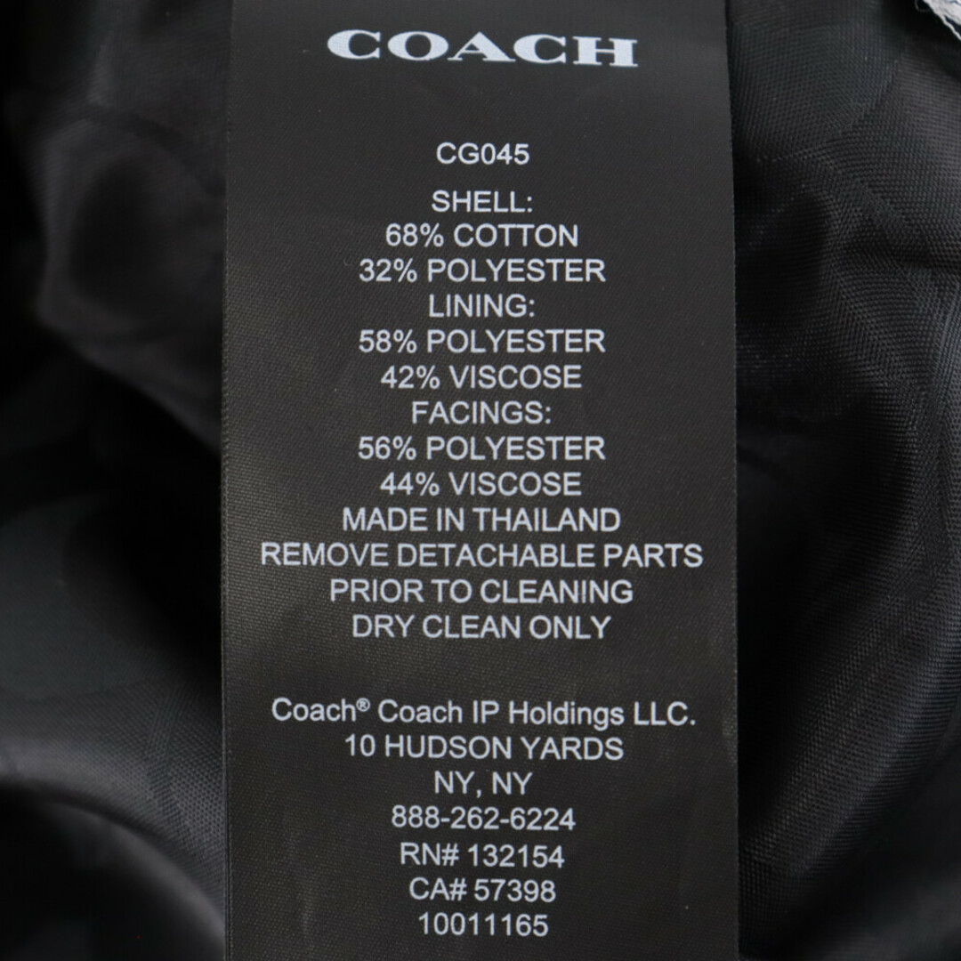 COACH(コーチ)のCOACH コーチ ボタンデザイン ステンカラーコート ジャケット 10011165 ベージュ レディース メンズのジャケット/アウター(ステンカラーコート)の商品写真