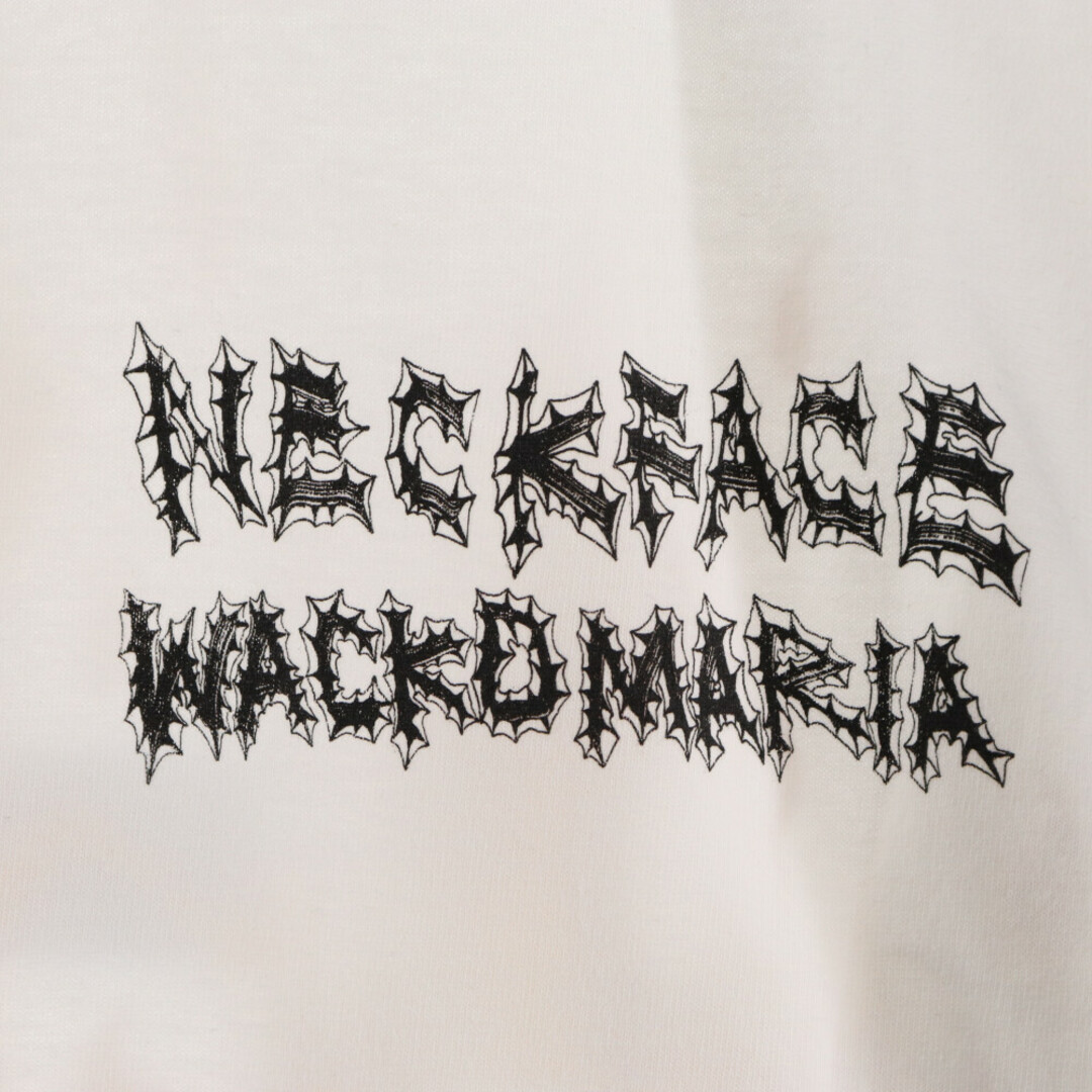 WACKO MARIA(ワコマリア)のWACKO MARIA ワコマリア 24SS NECKFACE / LONG SLEEVE T-SHIRT ネックフェイス バックプリント 長袖Tシャツ ホワイト NECKFACE-WM-LT02 メンズのトップス(Tシャツ/カットソー(七分/長袖))の商品写真