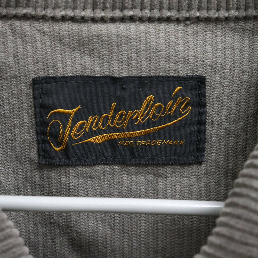 TENDERLOIN(テンダーロイン)のTENDERLOIN テンダーロイン T-CORDUROY JKT ロゴ刺繍 スナップフロント コーデュロイ ジャケット カーキ メンズのジャケット/アウター(フライトジャケット)の商品写真