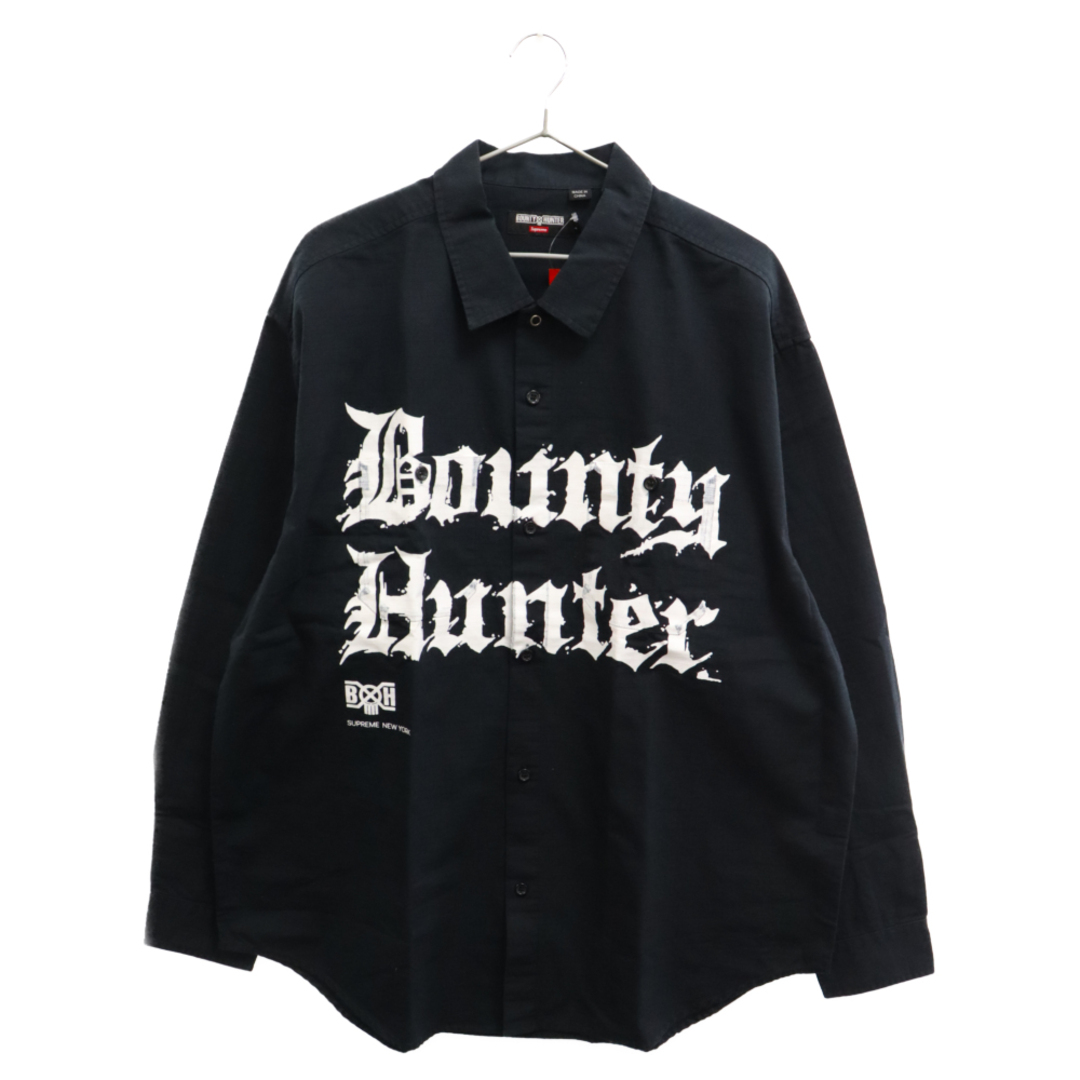 565センチ袖丈SUPREME シュプリーム 23AW Bounty Hunter Ripstop Shirt バウンティ ハンター リップストップ シャツ 長袖 ブラック