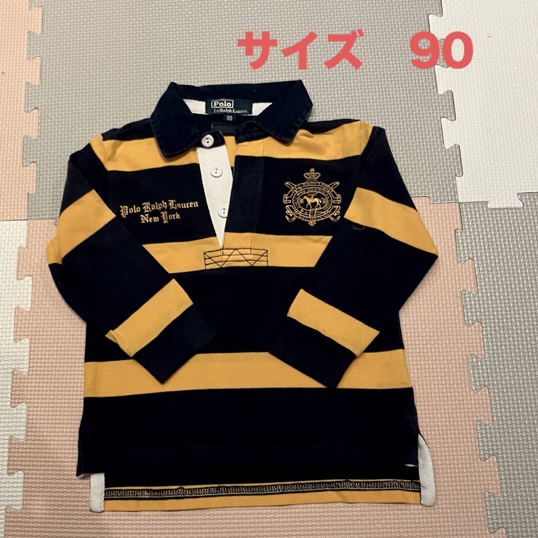 POLO RALPH LAUREN(ポロラルフローレン)のポロ　ラルフローレン　ラガーシャツ　長袖シャツ　90 キッズ/ベビー/マタニティのキッズ服男の子用(90cm~)(Tシャツ/カットソー)の商品写真