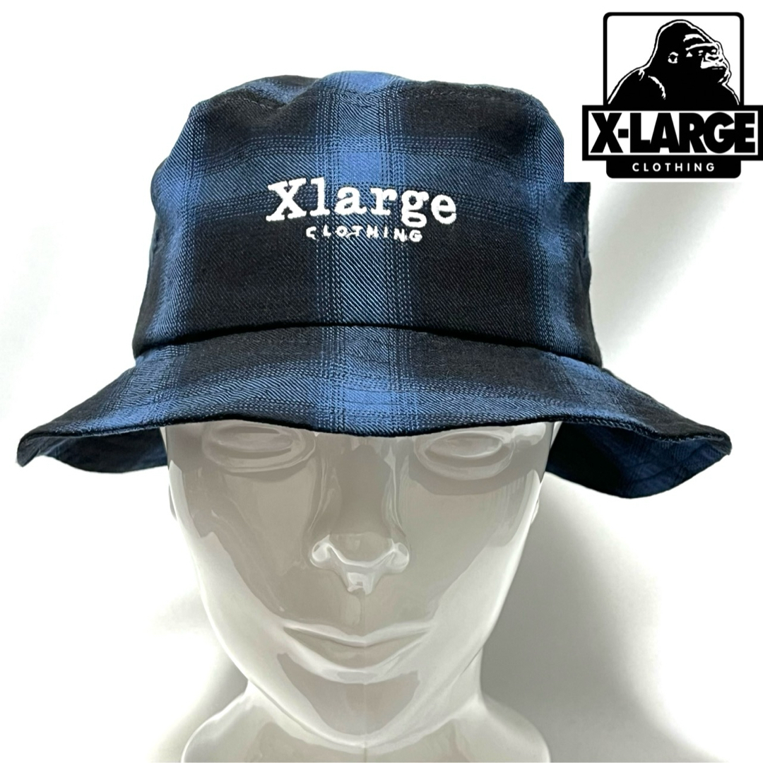 XLARGE(エクストララージ)の【新品】X-LARGE エクストララージ 美しいグレンチェック バケットハット メンズの帽子(ハット)の商品写真