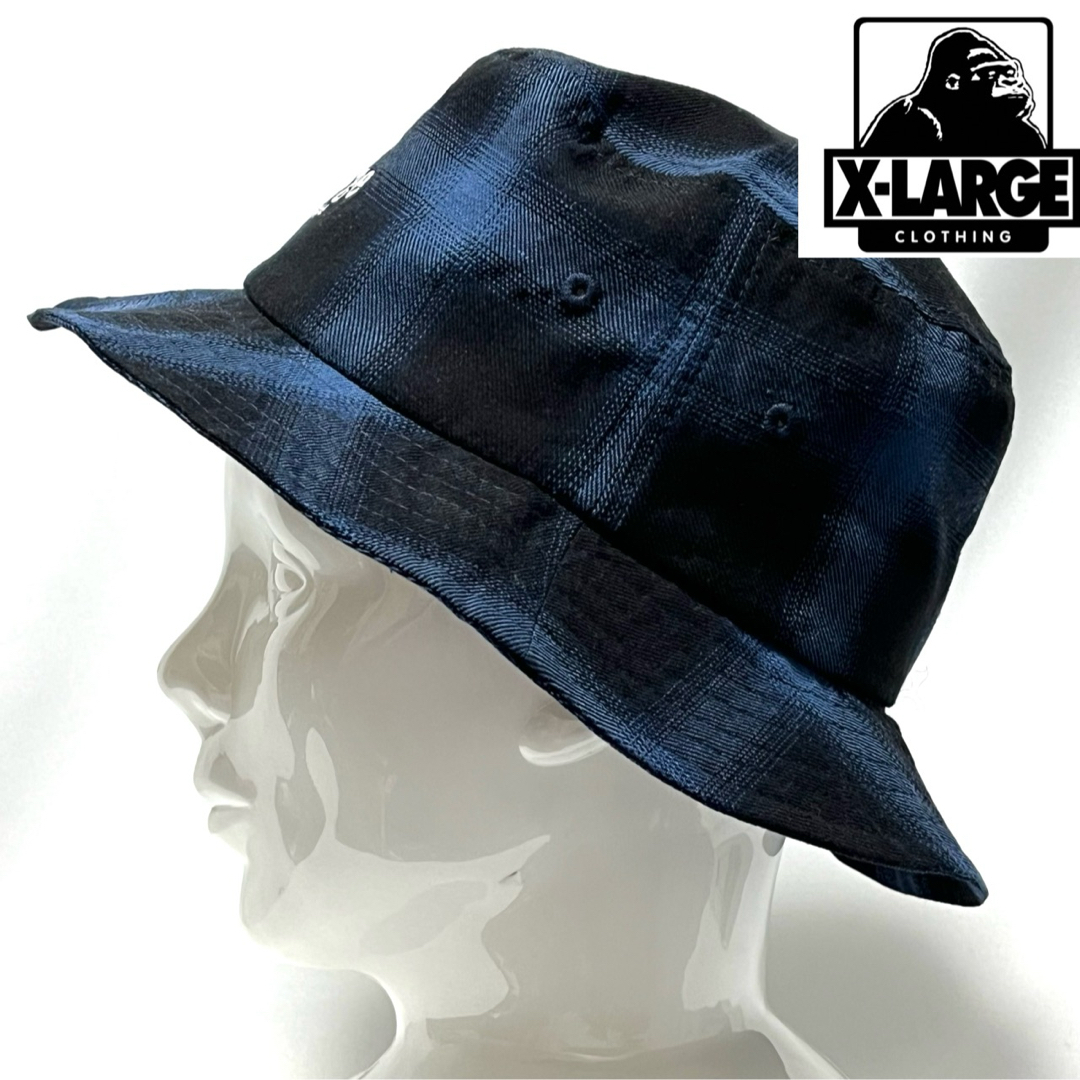 XLARGE(エクストララージ)の【新品】X-LARGE エクストララージ 美しいグレンチェック バケットハット メンズの帽子(ハット)の商品写真