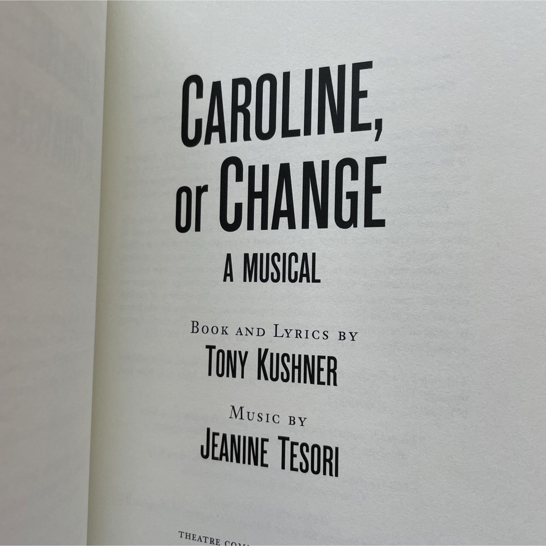 【洋書】CAROLINE, or Change  TONY KUSHNER エンタメ/ホビーの本(洋書)の商品写真