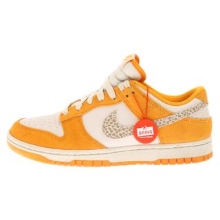 ナイキ(NIKE)のNIKE ナイキ DUNK LOW SAFARI SOOSH DR0156-800 ダンクロー サファリスウォッシュ ローカットスニーカー ホワイト/イエロー US7/25.0cm(スニーカー)