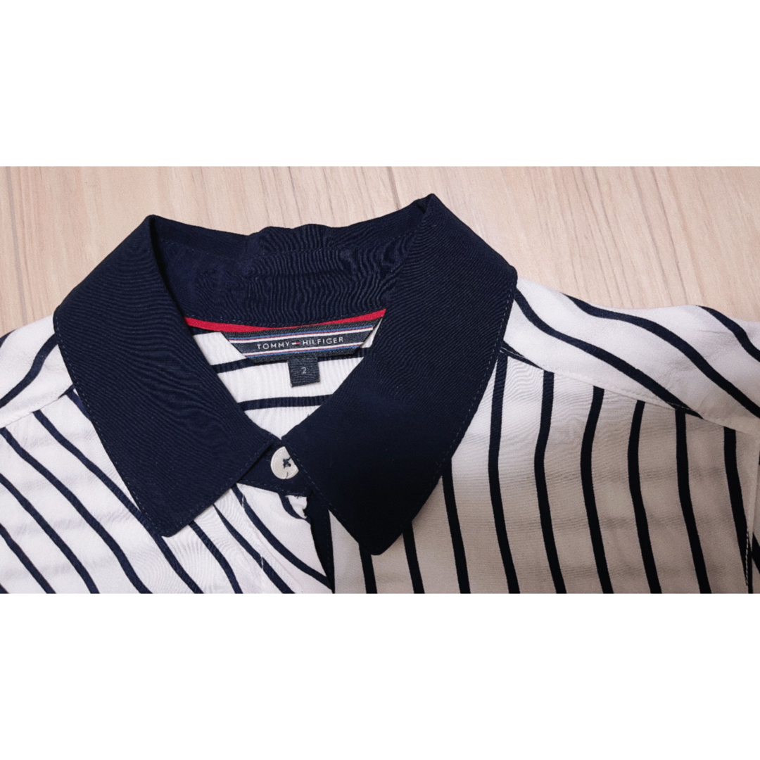 TOMMY HILFIGER(トミーヒルフィガー)の中古　トミーフィルガー　襟付きシャツ レディースのトップス(シャツ/ブラウス(長袖/七分))の商品写真