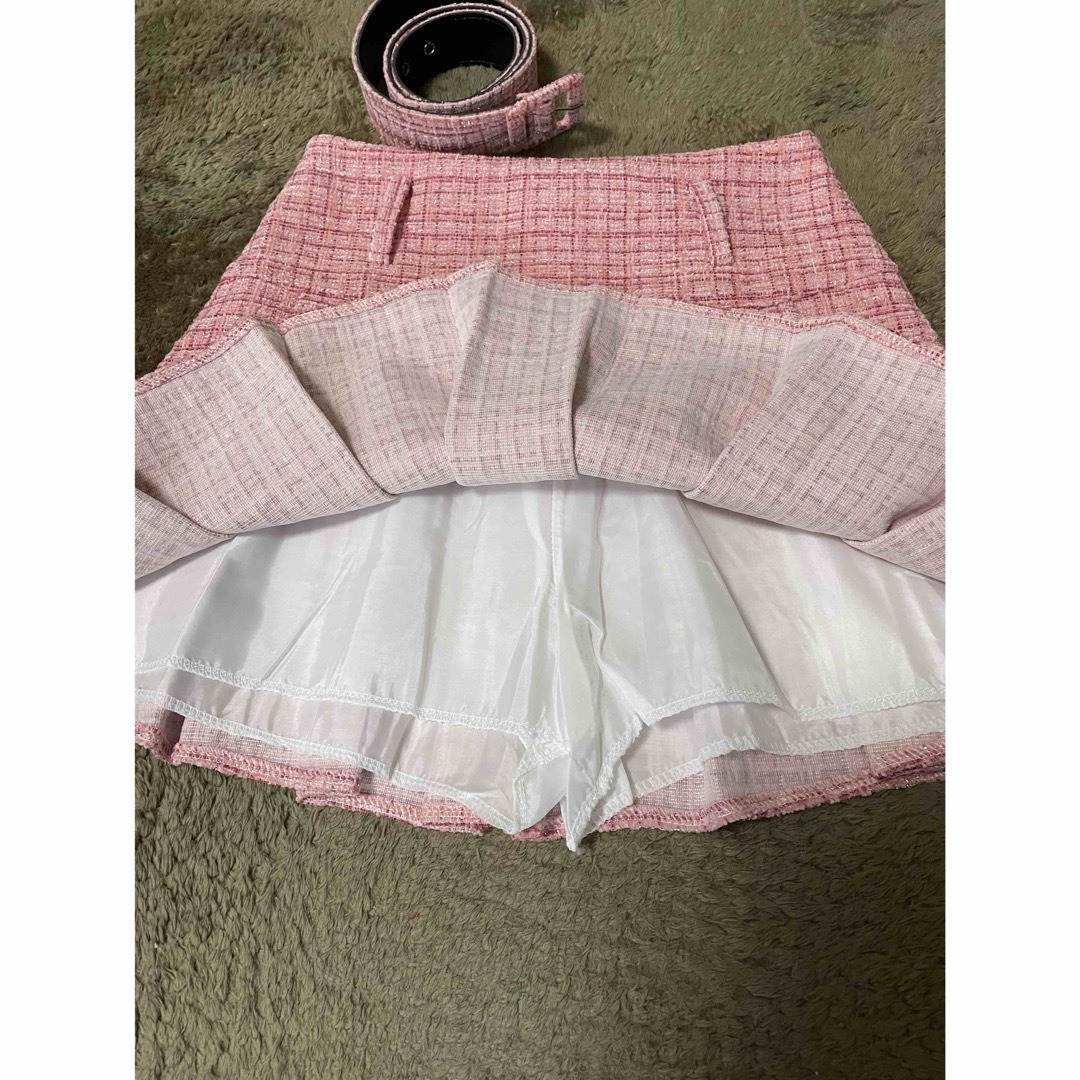 ツイードミニスカート レディースのスカート(ミニスカート)の商品写真