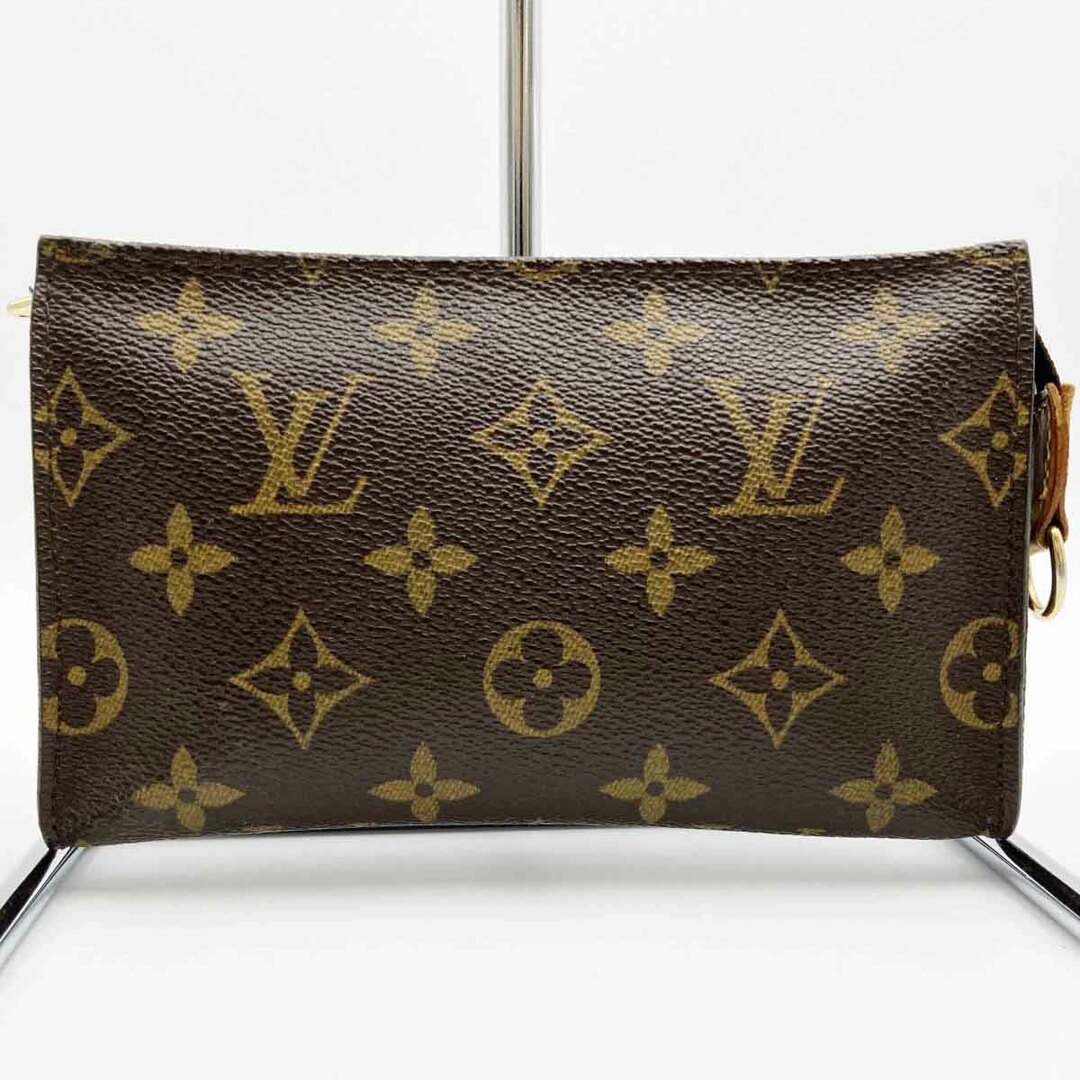 LOUIS VUITTON ルイ・ヴィトン モノグラム ポーチ バケットPM 付属ポーチ ブラウン PVC レディース メンズ ファッション 小物 M42238 USEDスレ変色-内側その他-内側