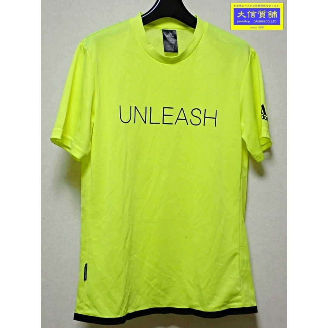 adidas(アディダス)のADIDAS アディダス Tシャツ AH8615 クライマ ULグラフィック 半袖 メンズ M ソーラーイエロー 中古B 【送料無料】 A-8350【質屋出品】 メンズのトップス(Tシャツ/カットソー(半袖/袖なし))の商品写真