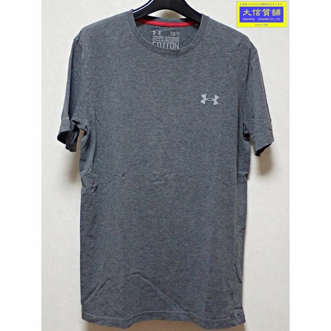 UNDER ARMOUR(アンダーアーマー)のUNDER ARMOUR UA CHARGED アンダーアーマー Tシャツ 半袖 コットン メンズSM 1217194 グレー 中古B 【送料無料】 A-8352【質屋出品】 メンズのトップス(Tシャツ/カットソー(半袖/袖なし))の商品写真