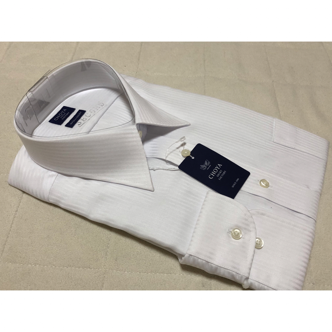 CHOYA SHIRT(チョーヤシャツ)のM547新品CHOYA長袖ワイシャツ綿100％ 41-78￥9790形態安定 メンズのトップス(シャツ)の商品写真