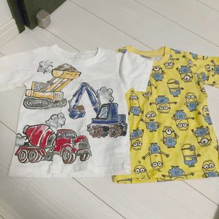 ニシマツヤ(西松屋)の100 半袖Tシャツ　2枚セット(Tシャツ/カットソー)