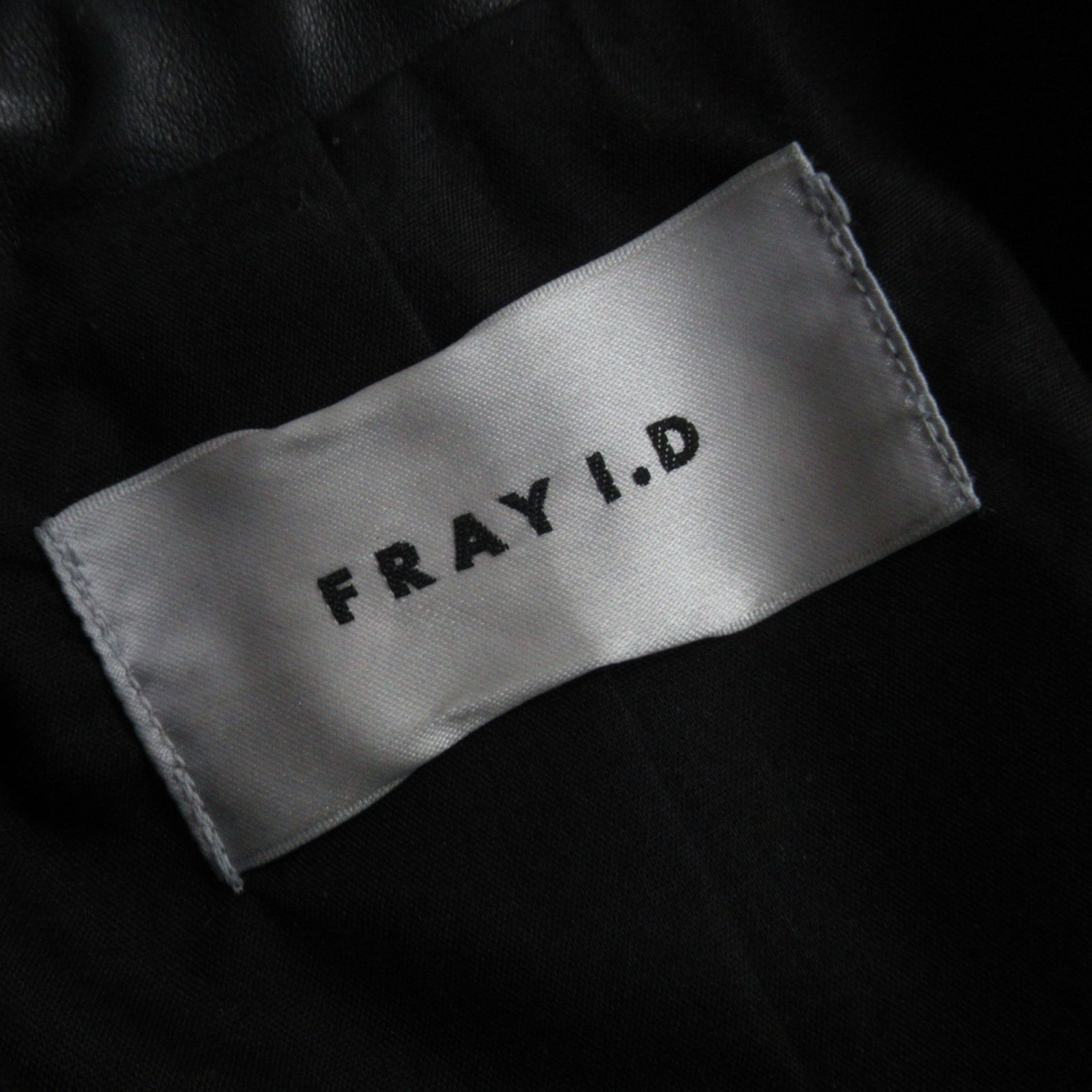 FRAY I.D(フレイアイディー)のFRAY I.D 本革 ダブル レザー ライダース レザー ジャケット ブルゾン レディースのジャケット/アウター(ライダースジャケット)の商品写真