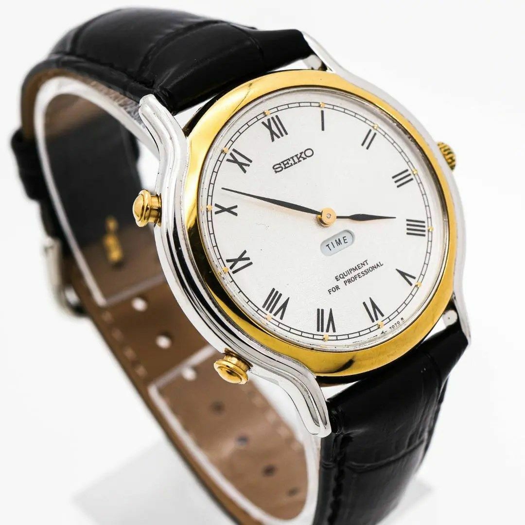 SEIKO(セイコー)の《希少》SEIKO 腕時計 シルバー 高機能 ヴィンテージ メンズ m メンズの時計(腕時計(アナログ))の商品写真