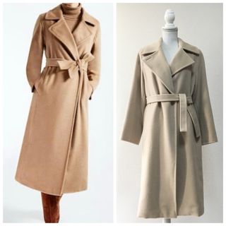 マックスマーラ(Max Mara)の美品　白タグ　MaxMara マックスマーラ  マニュエラ　カシミヤ   コート(ロングコート)