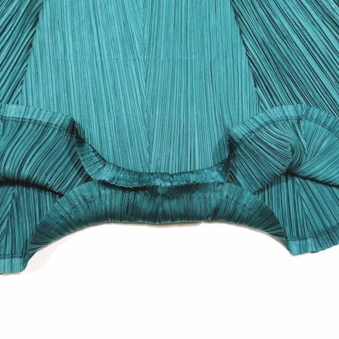 美品 プリーツプリーズ リブプリーツ サルエル イージーパンツ スカート風 5 レディースのパンツ(ショートパンツ)の商品写真