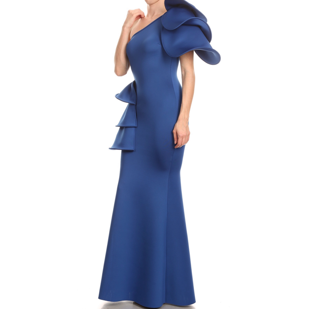 TADASHI SHOJI(タダシショウジ)の新品 USAロングドレス  白 L レディースのフォーマル/ドレス(ロングドレス)の商品写真