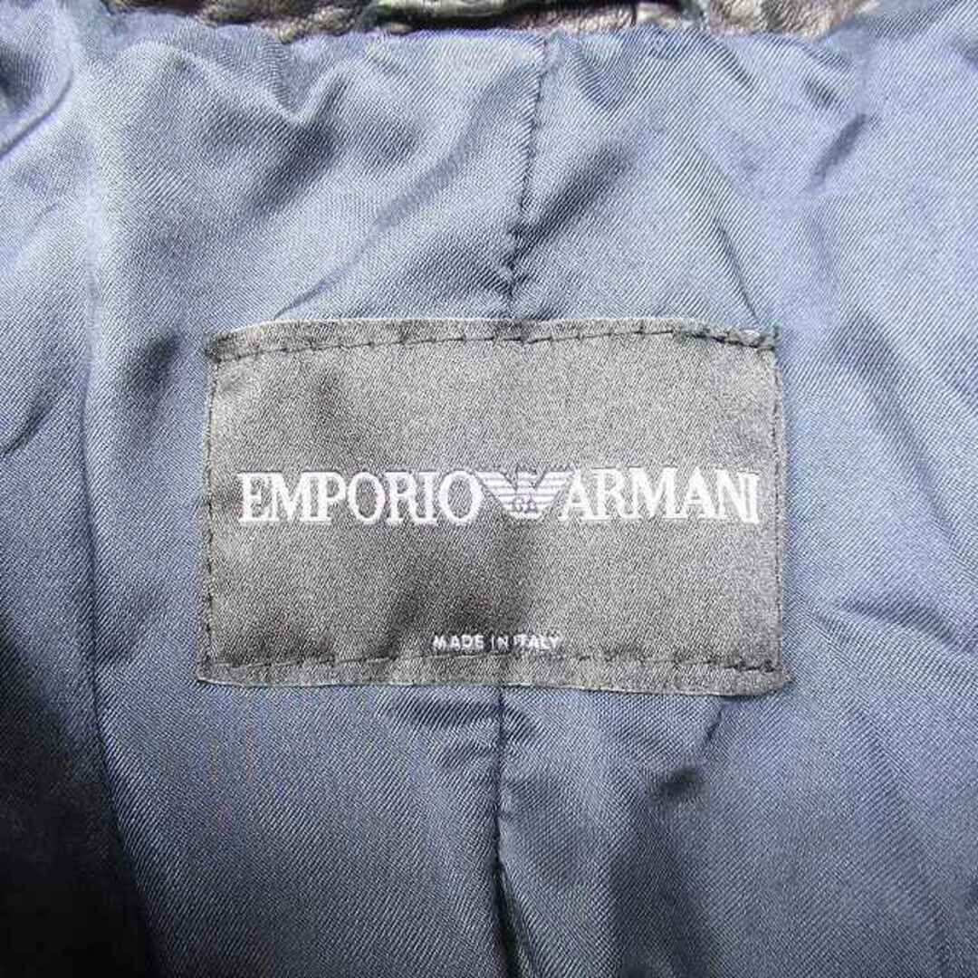 Emporio Armani - 美品 2008年製 エンポリオアルマーニ 羊革 レザー