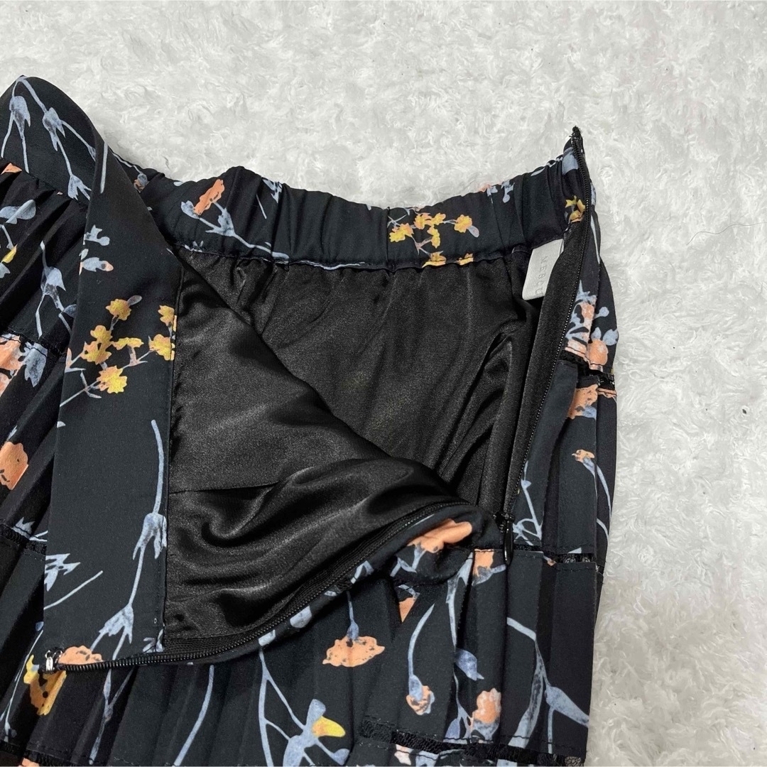 MERCURYDUO(マーキュリーデュオ)のマーキュリーデュオ　フラワープリーツレース切替スカート レディースのスカート(ロングスカート)の商品写真