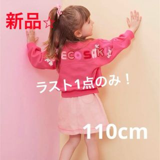 ミキハウス(mikihouse)のミキハウス　チエコサク　バックロゴトレーナー　110cm(Tシャツ/カットソー)