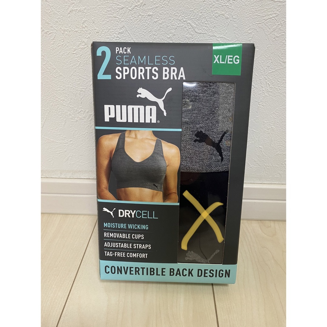 PUMA(プーマ)の新品　PUMA スポーツブラ　XL スポーツ/アウトドアのトレーニング/エクササイズ(トレーニング用品)の商品写真
