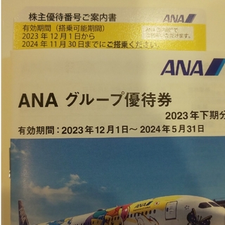 エーエヌエー(ゼンニッポンクウユ)(ANA(全日本空輸))のANA 株主優待券1枚(航空券)
