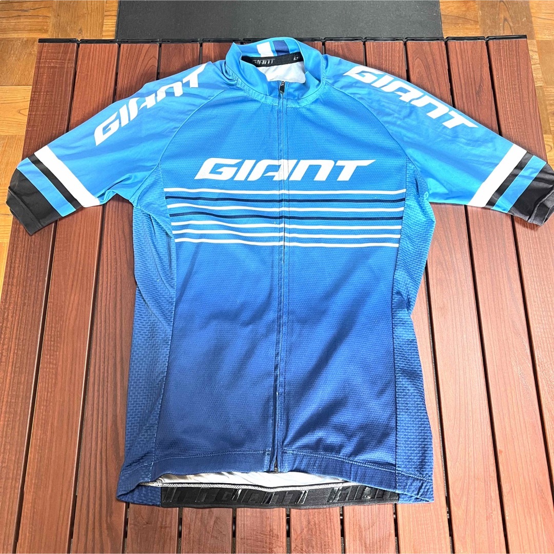 Giant(ジャイアント)のサイクルジャージ GIANT Race Day Sサイズ ブルー スポーツ/アウトドアの自転車(ウエア)の商品写真