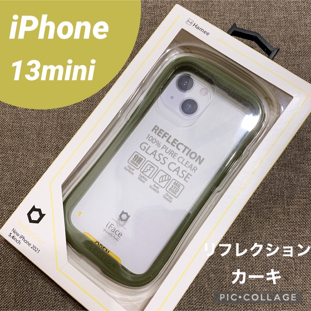 Hamee(ハミィ)の13mini iFace リフレクション　カーキ　iPhone ケース スマホ/家電/カメラのスマホアクセサリー(iPhoneケース)の商品写真