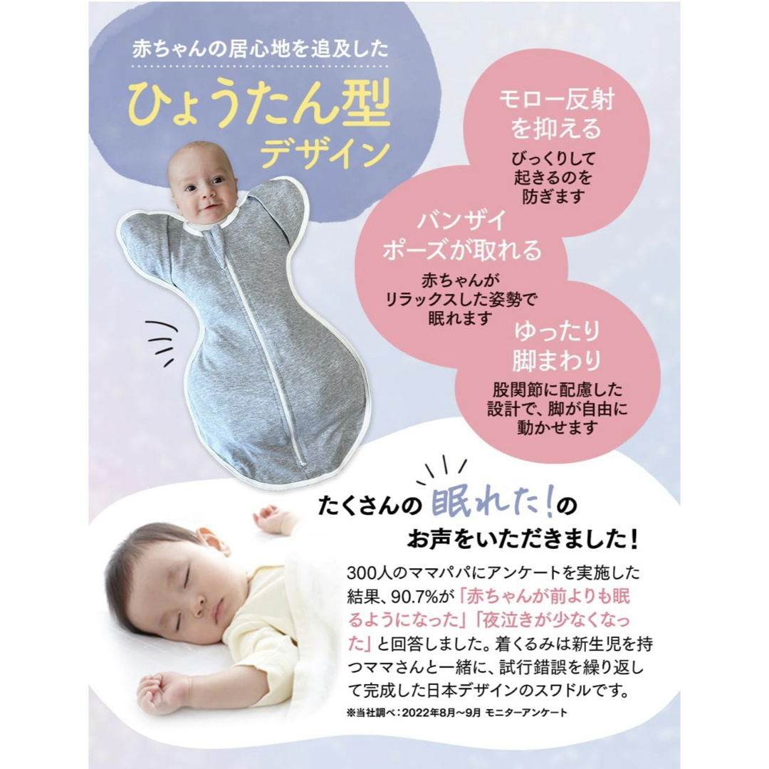 スワドル キッズ/ベビー/マタニティのこども用ファッション小物(おくるみ/ブランケット)の商品写真