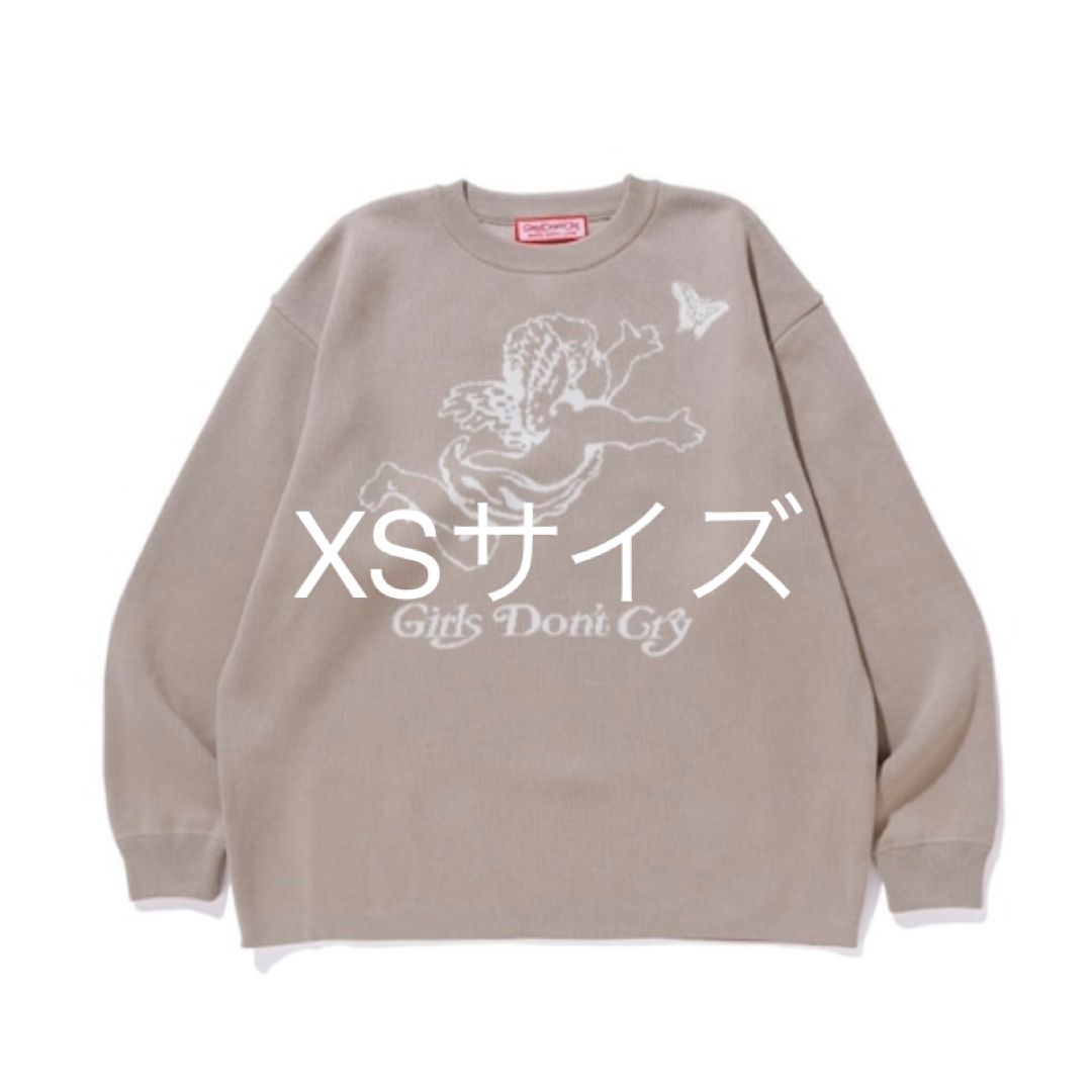 Girls Don't Cry(ガールズドントクライ)のGirls Don't Cry Angel Knit ベージュ XS ニット メンズのトップス(ニット/セーター)の商品写真