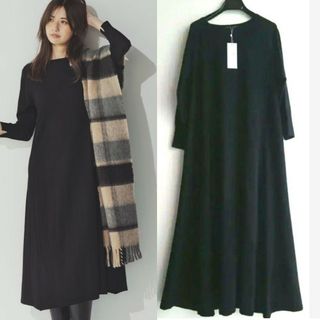 新品未使用の商品Ｓ美品　23区　ロングコート  ウール&カシミヤ ブラック　秋服　冬服