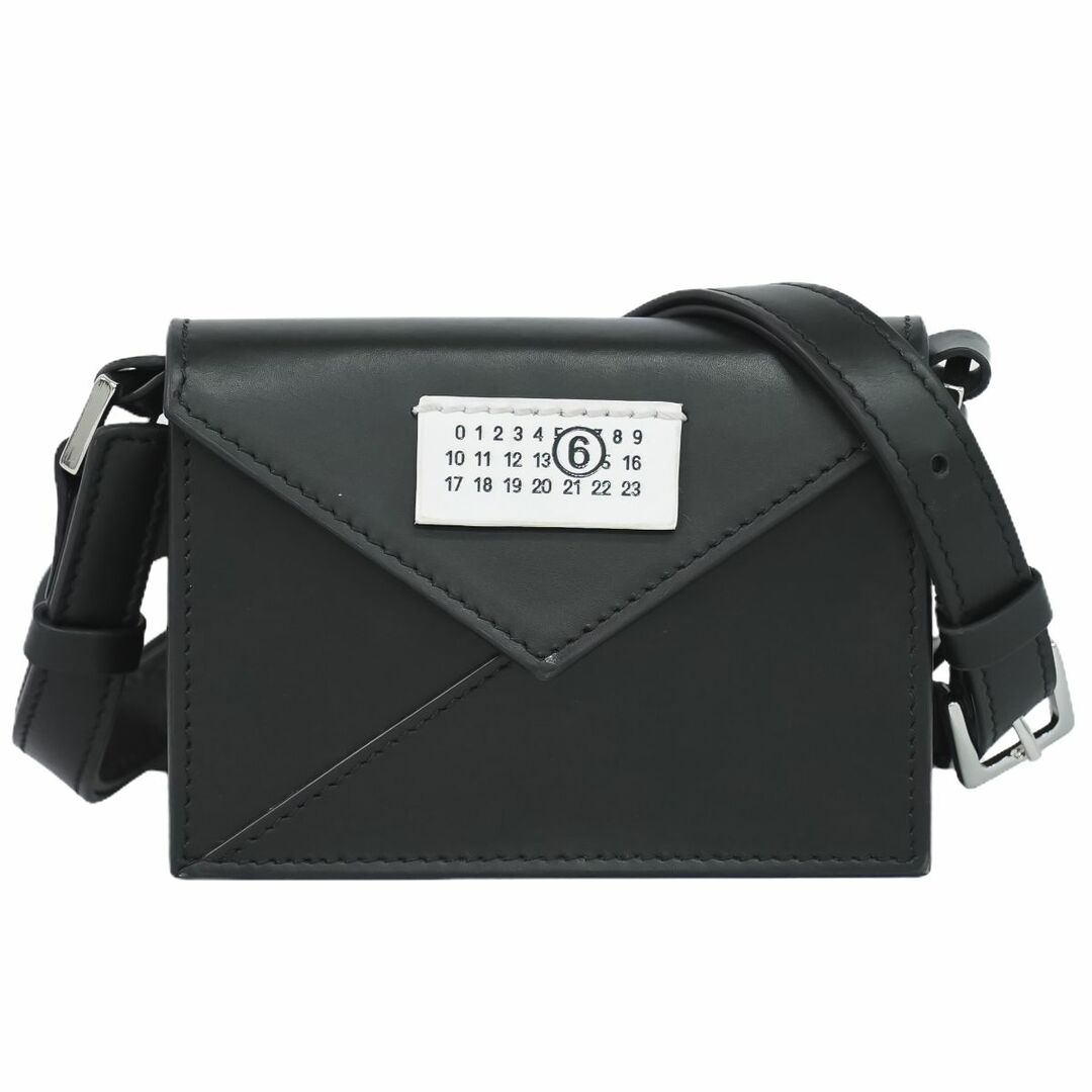 本物 メゾンマルジェラ Maison Margiela MM6 ミニ ショルダーバッグ ポシェット レザー ブラック SB6ZI0006P5546 バッグショルダーバッグ