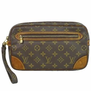 ルイヴィトン(LOUIS VUITTON)の本物 ルイヴィトン LOUIS VUITTON LV マルリードラゴンヌ モノグラム クラッチバッグ セカンドバッグ ブラウン M51825 Marly Dragonne ビトン バッグ 中古	(クラッチバッグ)