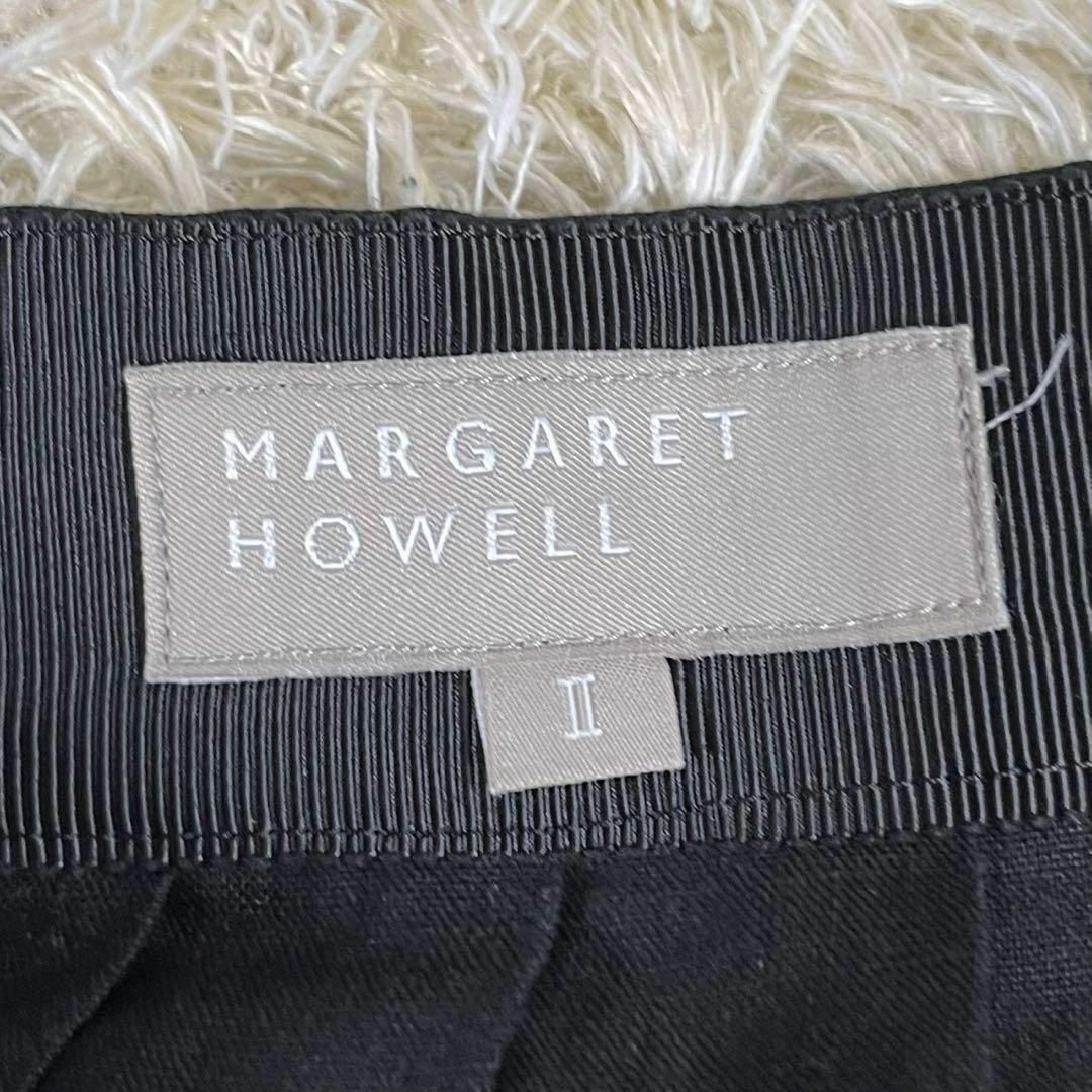 MARGARET HOWELL(マーガレットハウエル)のMARGARET HOWELL (M) リネン プリーツ フレアスカート レディースのスカート(ひざ丈スカート)の商品写真