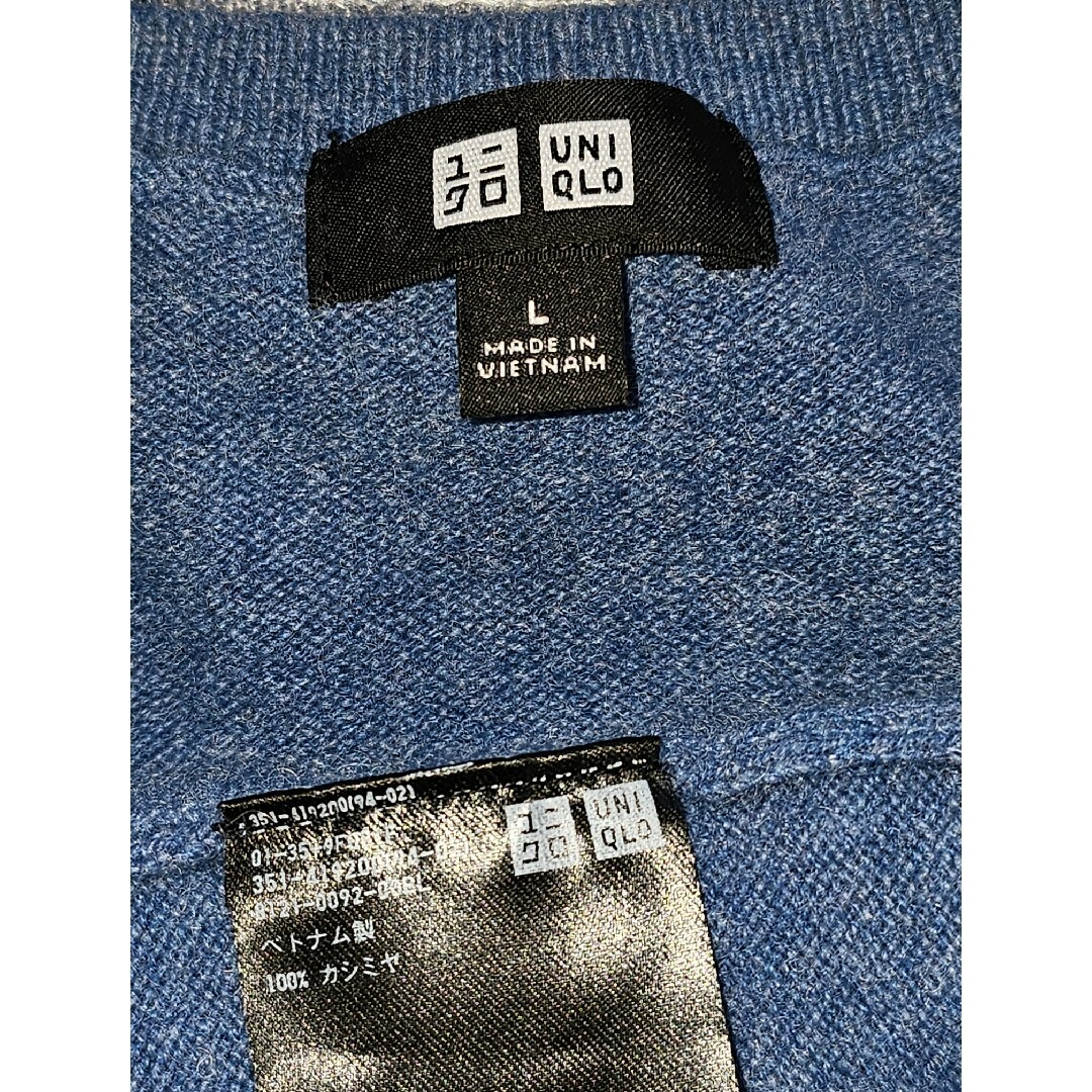 UNIQLO(ユニクロ)のユニクロ　カシミヤセーター　Vネック メンズのトップス(ニット/セーター)の商品写真