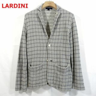 ラルディーニ(LARDINI)の【定番】ラルディーニ　春夏　パイル地チェックジャケット　LARDINI(テーラードジャケット)