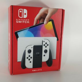 ニンテンドースイッチ(Nintendo Switch)の箱難アリ　未使用　switch EL ホワイト　白(家庭用ゲーム機本体)