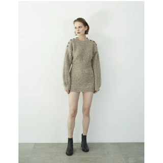 rosarymoon Melange Knit Tunic(ミニワンピース)