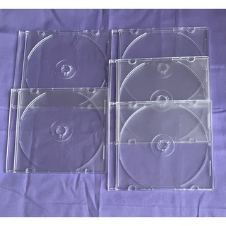 DVDケース　空　CDケース　5ミリ幅(CD/DVD収納)