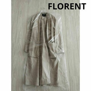 フローレント(FLORENT)のノーカラーロングコート　　【FLORENT】(ロングコート)