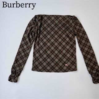 バーバリーブルーレーベル(BURBERRY BLUE LABEL)のBURBERRY BLUE LABEL バーバリー　カットソー　チェックTシャツ(カットソー(長袖/七分))