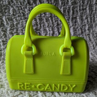 フルラ(Furla)のFURLA フルラ●RE CANDY キャンディ ハンドバッグ 蛍光イエロー(ハンドバッグ)